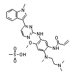 N-[2-[[2-(Dimethylamino)ethyl](methyl)amino]-4-methoxy-5-[[4-(1-methyl-3-indolyl)-2-pyrimidyl]amino]phenyl]acrylamide Mesylate