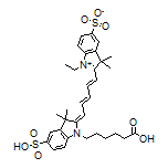 2-[(1E,3E,5E)-5-[1-(5-Carboxypentyl)-3,3-dimethyl-5-sulfoindolin-2-ylidene]penta-1,3-dien-1-yl]-1-ethyl-3,3-dimethyl-3H-indol-1-ium-5-sulfonate