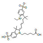 2-[3-[1-(5-Carboxypentyl)-3,3-dimethyl-5-sulfoindolin-2-ylidene]prop-1-en-1-yl]-1-ethyl-3,3-dimethyl-3H-indol-1-ium-5-sulfonate