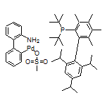 Methanesulfonato(2-di-t-butylphosphino-3,4,5,6-tetramethyl-2’,4’,6’-tri-i-propylbiphenyl)(2’-amino-1,1’-biphenyl-2-yl)palladium(II),  min. 95% [Me4 t-ButylXPhos Palladacycle Gen. 3]