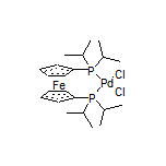 Dichloro[1,1’-bis(di-i-propylphosphino)ferrocene]palladium(II)