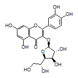 3-[[(2S,3R,4R,5R)-5-[(R)-1,2-Dihydroxyethyl]-3,4-dihydroxytetrahydrofuran-2-yl]oxy]-2-(3,4-dihydroxyphenyl)-5,7-dihydroxy-4H-chromen-4-one