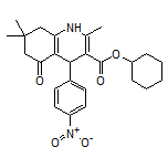 Cyclohexyl 2,7,7-Trimethyl-4-(4-nitrophenyl)-5-oxo-1,4,5,6,7,8-hexahydroquinoline-3-carboxylate