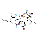 (3R,3aS,4R,6R,6aS,7R,8R,9bR)-6-Acetoxy-4-(butyryloxy)-3,3a-dihydroxy-3,6,9-trimethyl-8-[[(Z)-2-methyl-2-butenoyl]oxy]-2-oxo-2,3,3a,4,5,6,6a,7,8,9b-decahydroazuleno[4,5-b]furan-7-yl Octanoate
