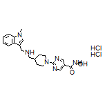 N-Hydroxy-2-[4-[[[(1-methyl-1H-indol-3-yl)methyl]amino]methyl]piperidin-1-yl]pyrimidine-5-carboxamide Dihydrochloride