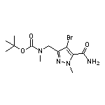 4-Bromo-3-[[Boc(methyl)amino]methyl]-1-methylpyrazole-5-carboxamide