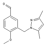 3-[(3,5-dimethyl-1H-pyrazol-1-yl)methyl]-4-methoxybenzaldehyde