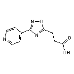 3-(3-pyridin-4-yl-1,2,4-oxadiazol-5-yl)propanoic acid