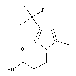 3-[5-methyl-3-(trifluoromethyl)-1H-pyrazol-1-yl]propanoic acid