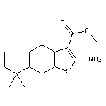 methyl 2-amino-6-tert-pentyl-4,5,6,7-tetrahydro-1-benzothiophene-3-carboxylate