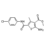 methyl 2-amino-5-{[(4-chlorophenyl)amino]carbonyl}-4-methylthiophene-3-carboxylate