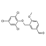 4-methoxy-3-[(2,4,6-trichlorophenoxy)methyl]benzaldehyde