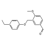 3-[(4-ethylphenoxy)methyl]-4-methoxybenzaldehyde