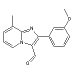 2-(3-methoxyphenyl)-8-methylimidazo[1,2-a]pyridine-3-carbaldehyde