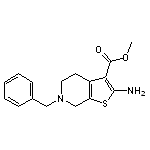 methyl 2-amino-6-benzyl-4,5,6,7-tetrahydrothieno[2,3-c]pyridine-3-carboxylate 0.5 CH3OH