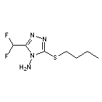 3-(butylthio)-5-(difluoromethyl)-4H-1,2,4-triazol-4-amine HCL