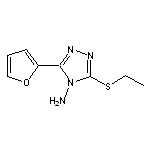 3-(ethylthio)-5-(2-furyl)-4H-1,2,4-triazol-4-amine