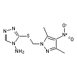 3-{[(3,5-dimethyl-4-nitro-1H-pyrazol-1-yl)methyl]thio}-4H-1,2,4-triazol-4-amine