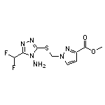 methyl 1-({[4-amino-5-(difluoromethyl)-4H-1,2,4-triazol-3-yl]thio}methyl)-1H-pyrazole-3-carboxylate