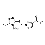 methyl 1-{[(4-amino-5-ethyl-4H-1,2,4-triazol-3-yl)thio]methyl}-1H-pyrazole-3-carboxylate