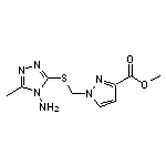 methyl 1-{[(4-amino-5-methyl-4H-1,2,4-triazol-3-yl)thio]methyl}-1H-pyrazole-3-carboxylate