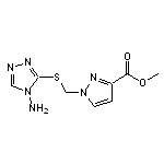 methyl 1-{[(4-amino-4H-1,2,4-triazol-3-yl)thio]methyl}-1H-pyrazole-3-carboxylate