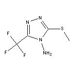 3-(methylthio)-5-(trifluoromethyl)-4H-1,2,4-triazol-4-amine