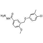 3-[(4-chloro-3-methylphenoxy)methyl]-4-methoxybenzohydrazide