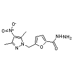 5-[(3,5-dimethyl-4-nitro-1H-pyrazol-1-yl)methyl]-2-furohydrazide