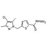 5-[(4-chloro-3,5-dimethyl-1H-pyrazol-1-yl)methyl]-2-furohydrazide