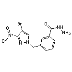 3-[(4-bromo-3-nitro-1H-pyrazol-1-yl)methyl]benzohydrazide