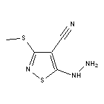 5-hydrazino-3-(methylthio)isothiazole-4-carbonitrile