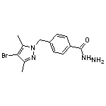 4-[(4-bromo-3,5-dimethyl-1H-pyrazol-1-yl)methyl]benzohydrazide