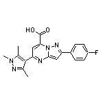 2-(4-fluorophenyl)-5-(1,3,5-trimethyl-1H-pyrazol-4-yl)pyrazolo[1,5-a]pyrimidine-7-carboxylic acid