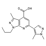 6-(1,5-dimethyl-1H-pyrazol-4-yl)-3-methyl-1-propyl-1H-pyrazolo[3,4-b]pyridine-4-carboxylic acid