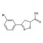 3-(3-bromophenyl)-4,5-dihydroisoxazole-5-carboxylic acid