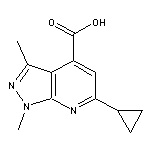 6-cyclopropyl-1,3-dimethyl-1H-pyrazolo[3,4-b]pyridine-4-carboxylic acid