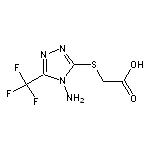 {[4-amino-5-(trifluoromethyl)-4H-1,2,4-triazol-3-yl]thio}acetic acid