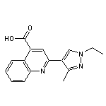 2-(1-ethyl-3-methyl-1H-pyrazol-4-yl)quinoline-4-carboxylic acid