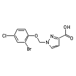 1-[(2-bromo-4-chlorophenoxy)methyl]-1H-pyrazole-3-carboxylic acid