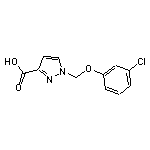 1-[(3-chlorophenoxy)methyl]-1H-pyrazole-3-carboxylic acid