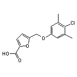 5-[(4-chloro-3,5-dimethylphenoxy)methyl]-2-furoic acid