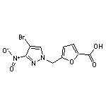 5-[(4-bromo-3-nitro-1H-pyrazol-1-yl)methyl]-2-furoic acid