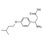 3-amino-3-[4-(3-methylbutoxy)phenyl]propanoic acid