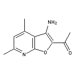 1-(3-amino-4,6-dimethylfuro[2,3-b]pyridin-2-yl)ethanone