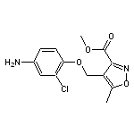 methyl 4-[(4-amino-2-chlorophenoxy)methyl]-5-methylisoxazole-3-carboxylate HCl