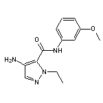 4-amino-1-ethyl-N-(3-methoxyphenyl)-1H-pyrazole-5-carboxamide