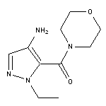 1-ethyl-5-(morpholin-4-ylcarbonyl)-1H-pyrazol-4-amine