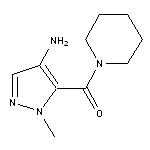 1-methyl-5-(piperidin-1-ylcarbonyl)-1H-pyrazol-4-amine