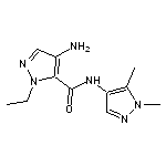 4-amino-N-(1,5-dimethyl-1H-pyrazol-4-yl)-1-ethyl-1H-pyrazole-5-carboxamide